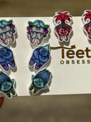 Dental Earrings, Teeth Earrings, Tooth Earrings, Glitter Tooth Earrings, Dental Hygiene Gift Dental Assistant, Dental Graduation