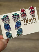 Dental Earrings, Teeth Earrings, Tooth Earrings, Glitter Tooth Earrings, Dental Hygiene Gift Dental Assistant, Dental Graduation