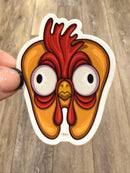 Rooster Dental Stickers | Dentist Office Decor | Dental Assistant Gift | Hygienist Sticker | Tooth Stickers | Dental Team Swag
