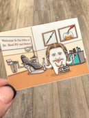 Brad Pit and Fissures Dental Stickers | Dental Sealant| Dental Assistant Gift | Hygienist Sticker | Tooth Stickers | Dental Team Swag