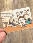 Brad Pit and Fissures Dental Stickers | Dental Sealant| Dental Assistant Gift | Hygienist Sticker | Tooth Stickers | Dental Team Swag