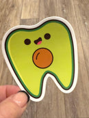 Avocado Dental Stickers | Dentist Office Decor | Dental Assistant Gift | Hygienist Sticker | Tooth Stickers | Dental Team Swag