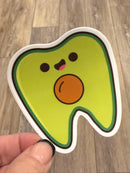 Avocado Dental Stickers | Dentist Office Decor | Dental Assistant Gift | Hygienist Sticker | Tooth Stickers | Dental Team Swag
