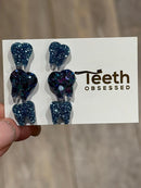 Blue Tooth Dental Earrings, Teeth Earrings, Tooth Studs, RDH, Hygienist, Dental Hygiene Gift, Dental Assistant, Dental Graduation