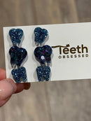 Blue Tooth Dental Earrings, Teeth Earrings, Tooth Studs, RDH, Hygienist, Dental Hygiene Gift, Dental Assistant, Dental Graduation