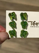 Lime Green Dental Earrings, Dental Molar, Teeth Earrings, Dental Gift Graduation, Tooth Earrings, Dental Hygiene Gift, Dental Assistant