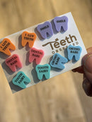 Valentine Dental Earrings, Heart Teeth Earrings, Tooth Studs, RDH, Hygienist, Dental Hygiene Gift, Dental Assistant, Dental Graduation