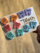 Valentine Dental Earrings, Heart Teeth Earrings, Tooth Studs, RDH, Hygienist, Dental Hygiene Gift, Dental Assistant, Dental Graduation