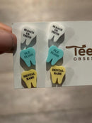 Valentine Dental Earrings, Heart Teeth Earrings, Tooth Studs, RDH, Hygienist, Dental Hygiene Gift, Dental Assistant, Dental Graduation