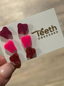 Valentine Dental Earrings, Heart Teeth Earrings, Tooth Studs, RDH, Hygienist, Dental Hygiene Gift, Dental Assistant, Dental Graduation