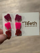 Valentine Dental Earrings, Heart Teeth Earrings, Tooth Studs, RDH, Hygienist, Dental Hygiene Gift, Dental Assistant, Dental Graduation