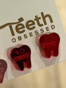 Valentine Dental Earrings, Heart Teeth Earrings, Tooth Studs, RDH, Hygienist, Dental Hygiene Gift, Dental Assistant, Dental Graduation