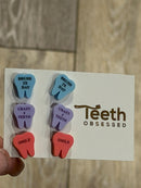 Valentine Dental Earrings, Heart Teeth Earrings, Tooth Studs, RDH, Hygienist, Dental Hygiene Gift, Dental Assistant, Dental Graduation