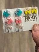 Cupcake Tooth Earrings, Teeth Earrings, Tooth EStud, Dental Birthday Gift, Hygiene Assistant Graduation Gift Dentist Gift
