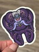 Dental Villain | Octopus Tooth Sticker, Dentist Cling | Dental Assistant Gift | Hygienist Sticker | Tooth Stickers | Dental Hygienist