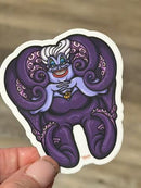 Dental Villain | Octopus Tooth Sticker, Dentist Cling | Dental Assistant Gift | Hygienist Sticker | Tooth Stickers | Dental Hygienist