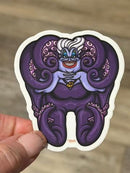 Dental Villain | Octopus Tooth Sticker, Dentist Cling | Dental Assistant Gift | Hygienist Sticker | Tooth Stickers | Dental Hygienist