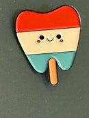 Dental Pins, Mrs Flossy Pin, Dental Pin, Tooth Pin, Molar Pin, Dental Hygiene Gift, Dental Assistant Gift, Dental Earrings, Tooth Earrings