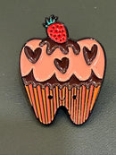 Dental Pins, Mrs Flossy Pin, Dental Pin, Tooth Pin, Molar Pin, Dental Hygiene Gift, Dental Assistant Gift, Dental Earrings, Tooth Earrings