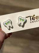 Tooth with Sunglasses Dental Earrings, Teeth Earrings, Tooth Earrings, Tooth Earrings, Dental Hygiene Gift Dental Assistant