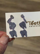 Purple Dental Earrings, Dental Molar, Teeth Earrings, Dental Gift Graduation, Tooth Earrings, Dental Hygiene Gift, Dental Assistant