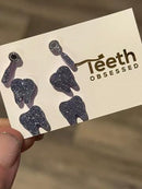 Purple Dental Earrings, Dental Molar, Teeth Earrings, Dental Gift Graduation, Tooth Earrings, Dental Hygiene Gift, Dental Assistant