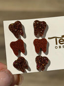 Rose Gold Dental Earrings