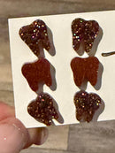 Rose Gold Dental Earrings