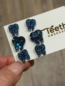 Blue Tooth Dental Earrings, Teeth Earrings, Tooth Studs, RDH, Hygienist, Dental Hygiene Gift, Dental Assistant, Dental Graduation