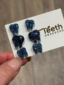 Blue Tooth Dental Earrings, Teeth Earrings, Tooth Studs, RDH, Hygienist, Dental Hygiene Gift, Dental Assistant, Dental Graduation