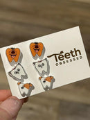 Dental Earrings, Teeth Earrings, Tooth Earrings, Glitter Tooth Earrings, Dental Hygiene Gift Dental Assistant, Dental Graduation